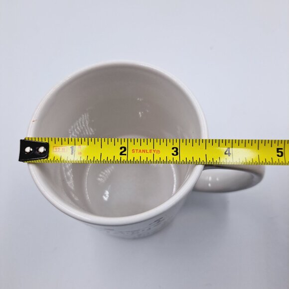 Merry & Bright Holiday Christmas Lights White Coffee Tea Mug - Picture 4 of 5